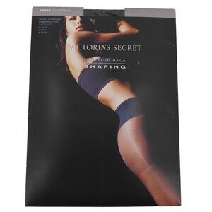 Victorias Secret B Waist Cincher Control Top Black 15 Denier Shaping Pantyhose